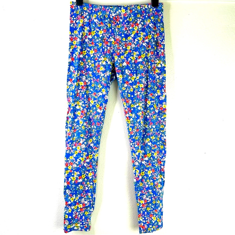 Floral Kids Leggings - Blue Multi